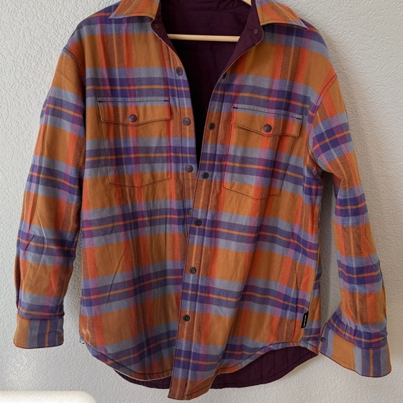 Cotopaxi Salto Insulated Flannel Jacket Purple Orange size Small - Picture 8 of 16